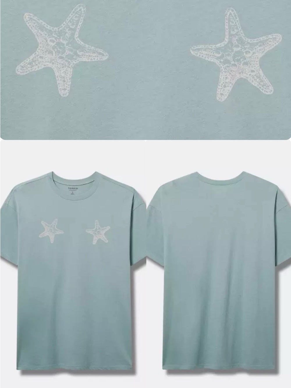 torrid •Starfish Graphic Short Sleeve Tee